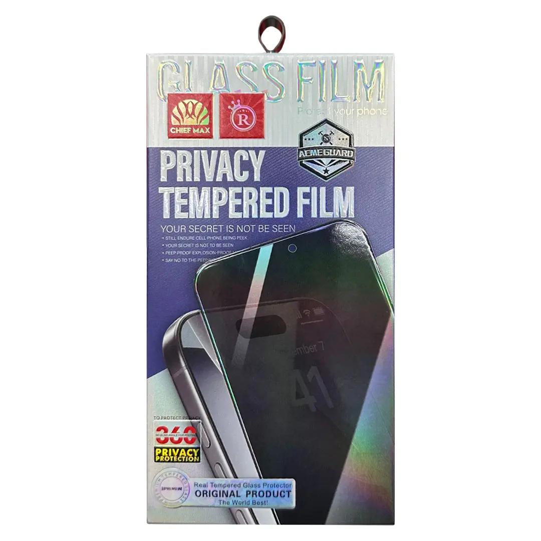 6.1-inch iPhone 16/iPhone 15 Pro/iPhone 15 Tempered Glass Privacy 360